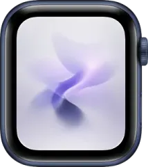 Apple Watch mockup frame in blue aluminum